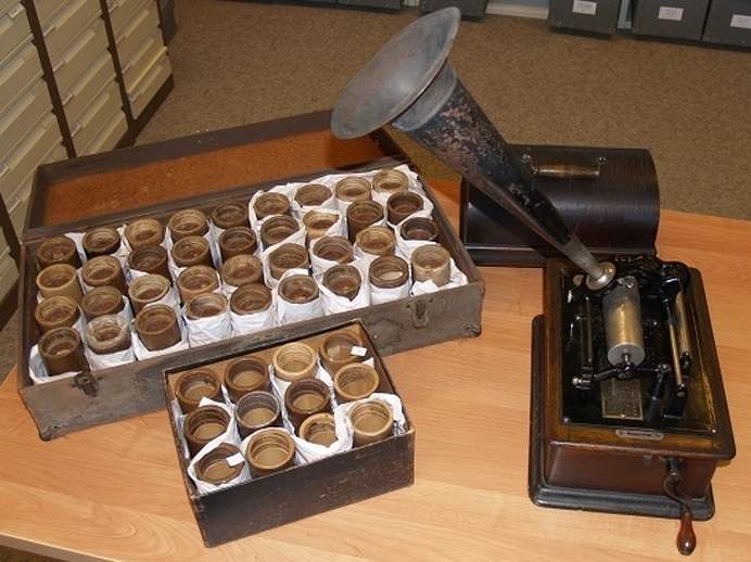 Patsy Touhey Busby-Carney Wax Cylinders at ITMA Patsy Touhey Busby-Carney Wax Cylinders at ITMA