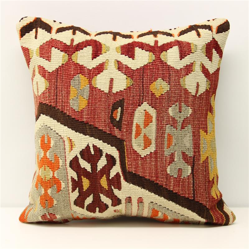 Handmade Kilim Pillow Cover 16X16 Handmade Kilim Pillow Cover 16X16