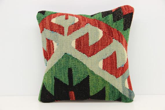Kilim Pillow Cover 12X12 12x12 Pillow Covers, Handmade Pillow