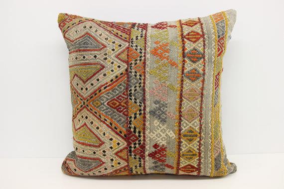 Kilim Pillow Cover 24X24 24x24 kilim pillow case 24x24 pillow