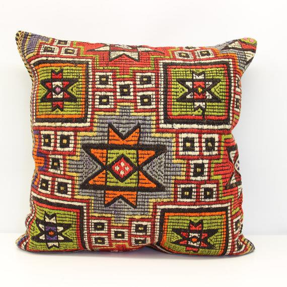 Kilim Pillow Cover 24x24 kilim pillow case 24x24 pillow
