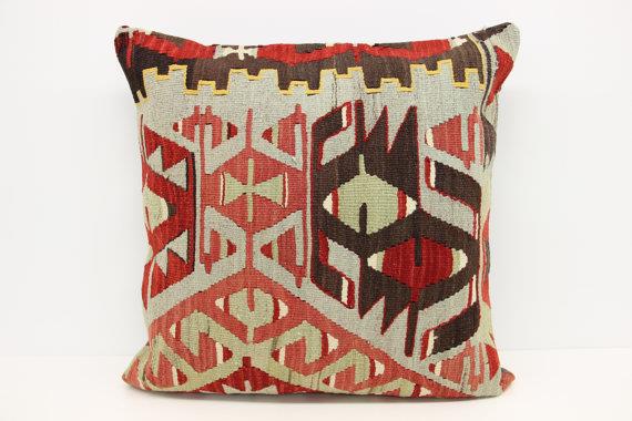 Cushions Accessories Decorative Big Kilim Pillow Cover 24x24