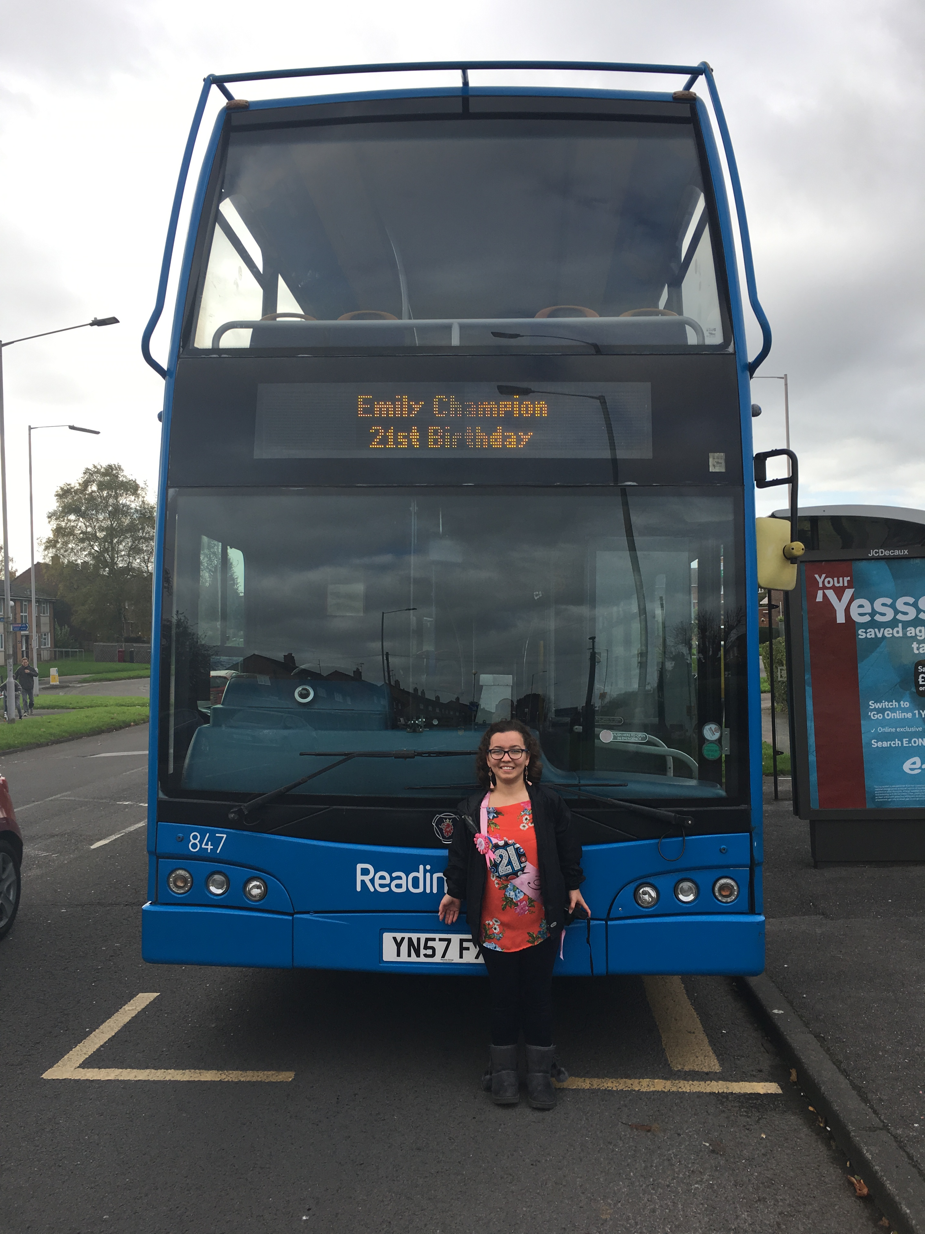 Birthday girl gets special bus ride around Reading