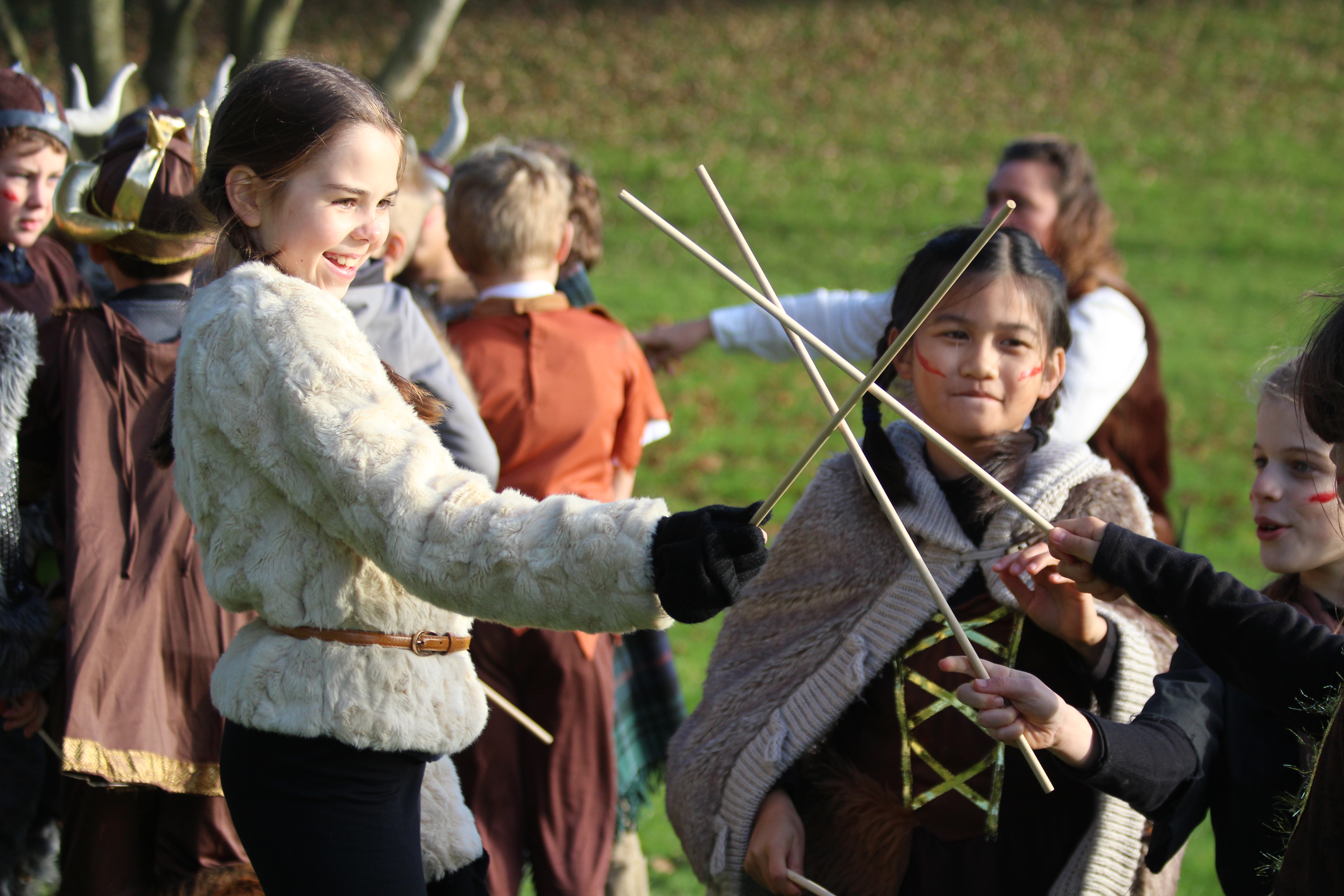Shinfield schoolchildren celebrate annual viking day