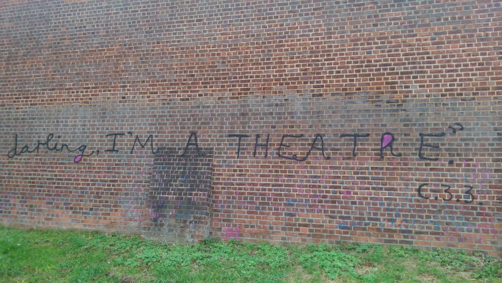 Luvvie graffiti appears on walls of Reading Prison