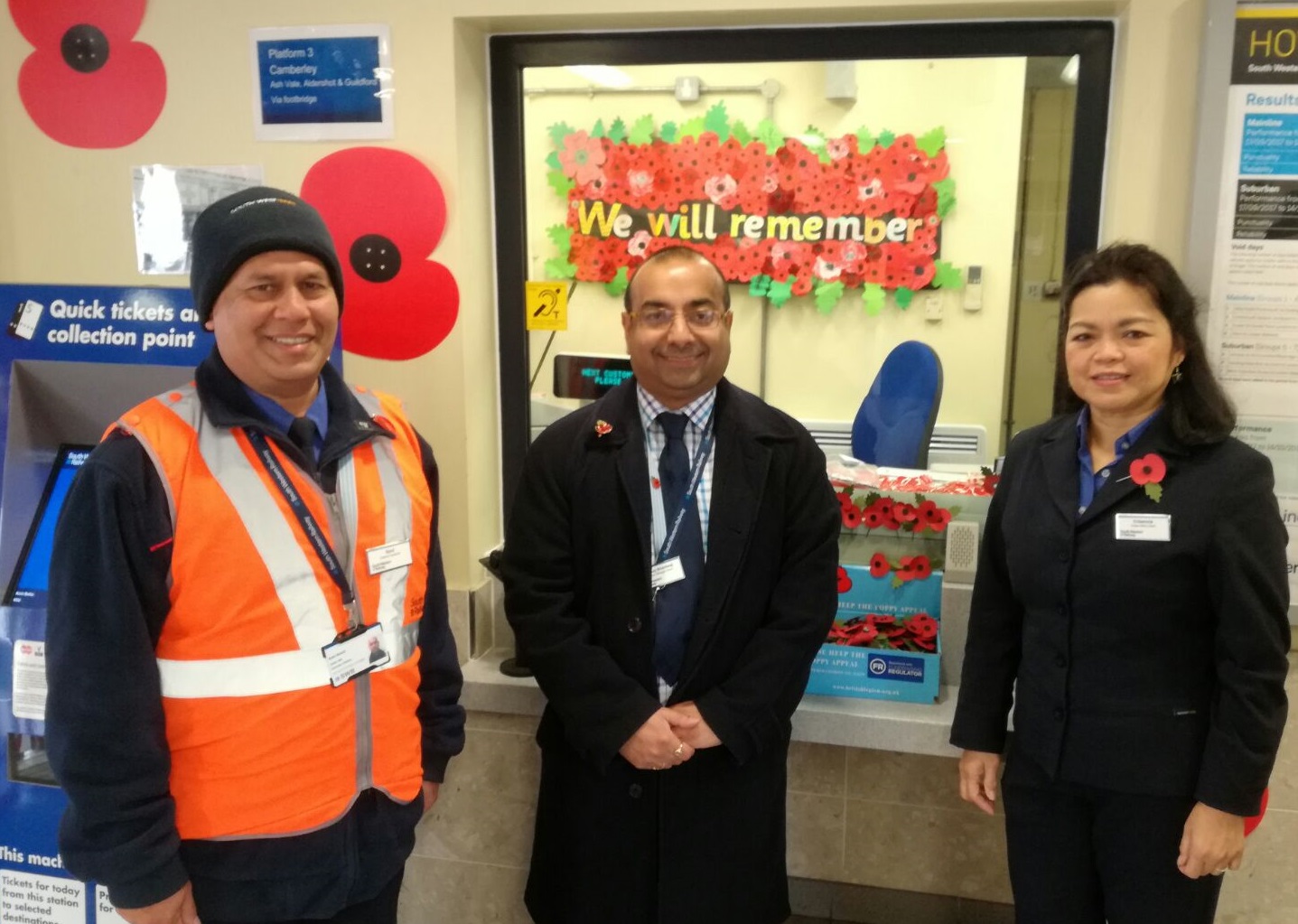 Manoj-Bhardwaj--centre---South-Western-Railway-station-manager-at-Ascot
