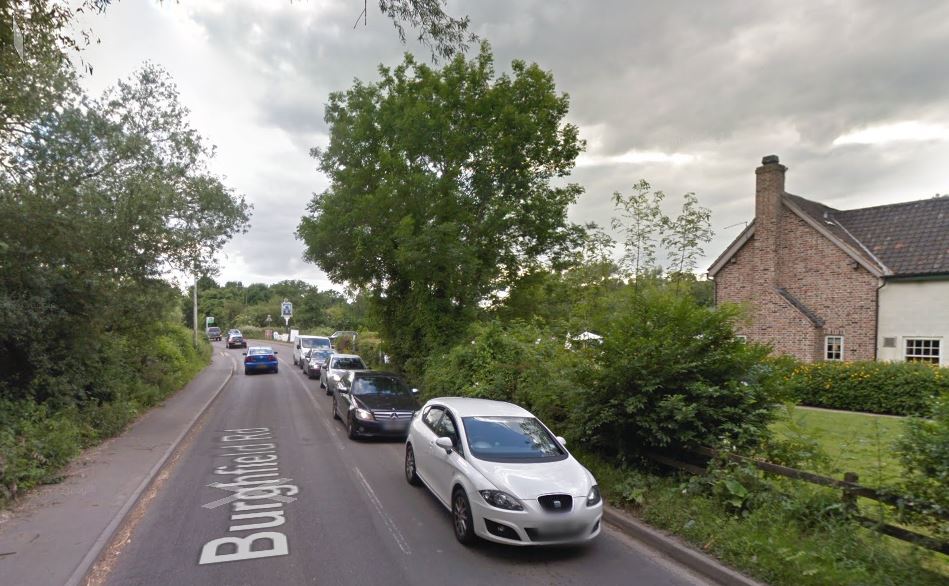 Road closes in Burghfield after car crashes into cow