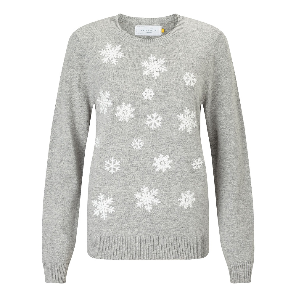 Collection-WEEKEND-by-John-Lewis-Embroidered-Snowflake-Knit-Jumper--GreyWhite----49