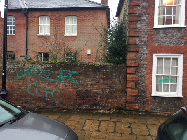 Cardiff City fans vandalise Theale home before clash at Madejski Stadium