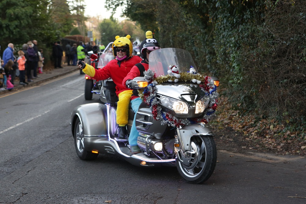 Winnie-the-Pooh-on-the-back-of-a-bike-during-the-Reading-Toy-Run.