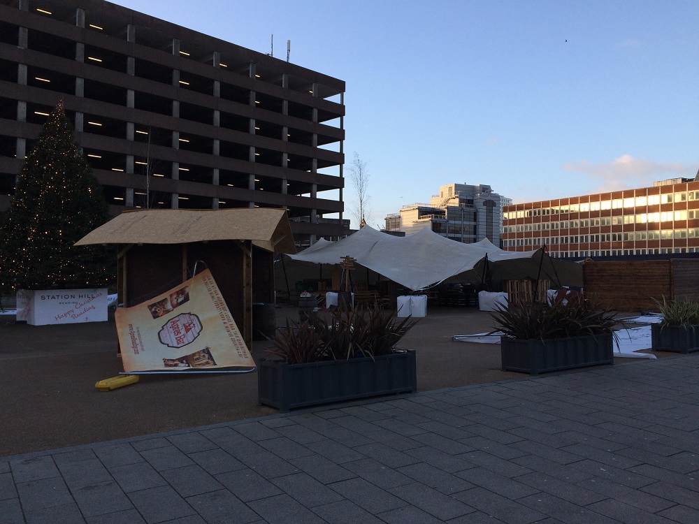 Apres Ski Bar battered as Storm Eleanor rages through Reading