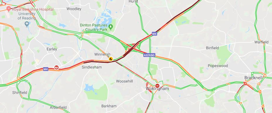 Recap updates after three vehicle crash on M4 causes delays
