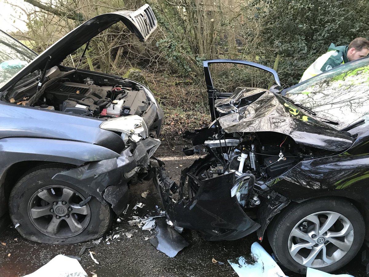 Driver taken to hospital after crash in Pangbourne