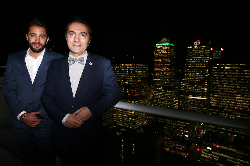 The father and son behind Capeesh restaurant and sky bar on the Isle Of Dogs