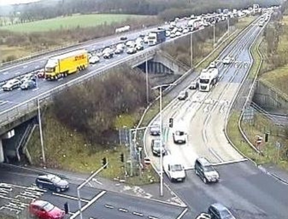 Two taken to hospital after M4 crash