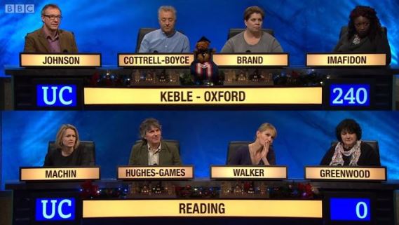 Reading team feel the wrath of Paxman after 'lowest ever score' on University Challenge