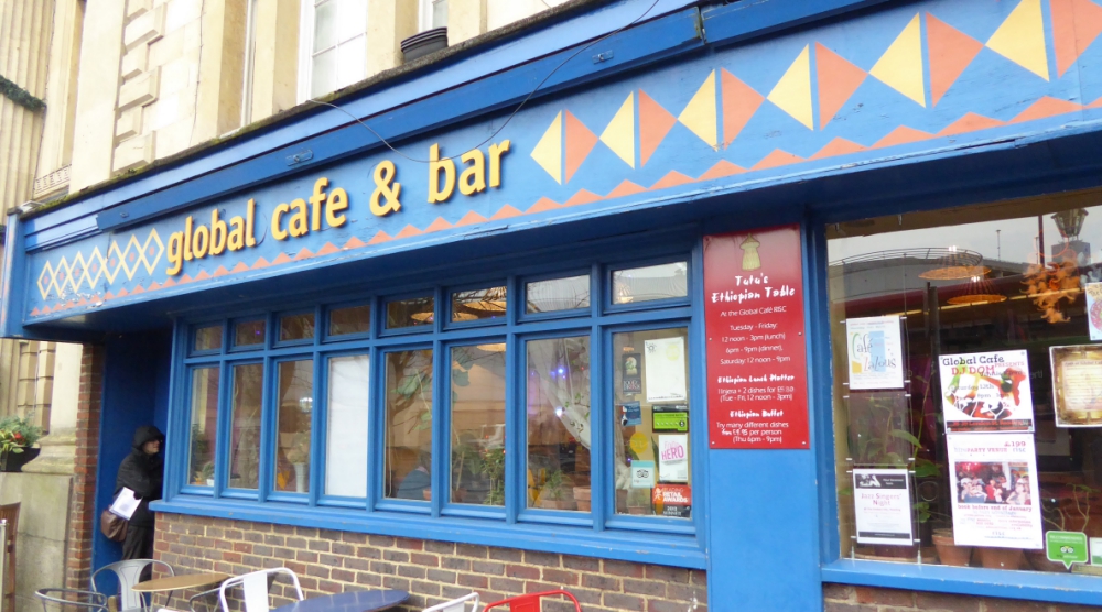Sample traditional Ethiopian coffee and cake at Fairtrade Fortnight event in Reading