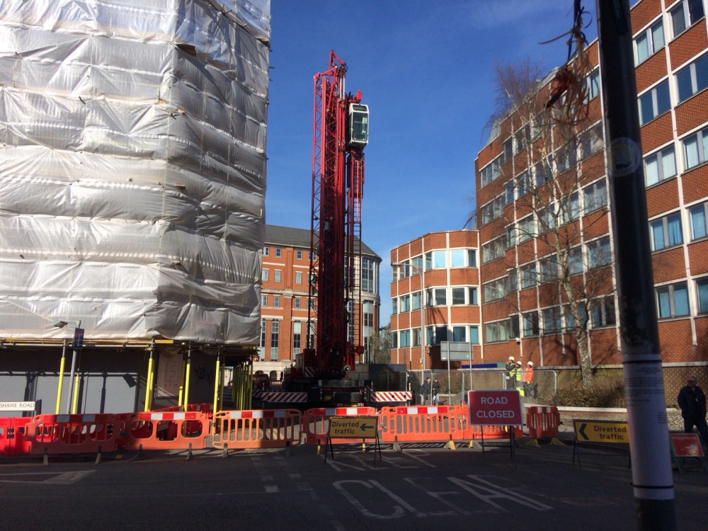 Greyfriars Road closed for building expansion