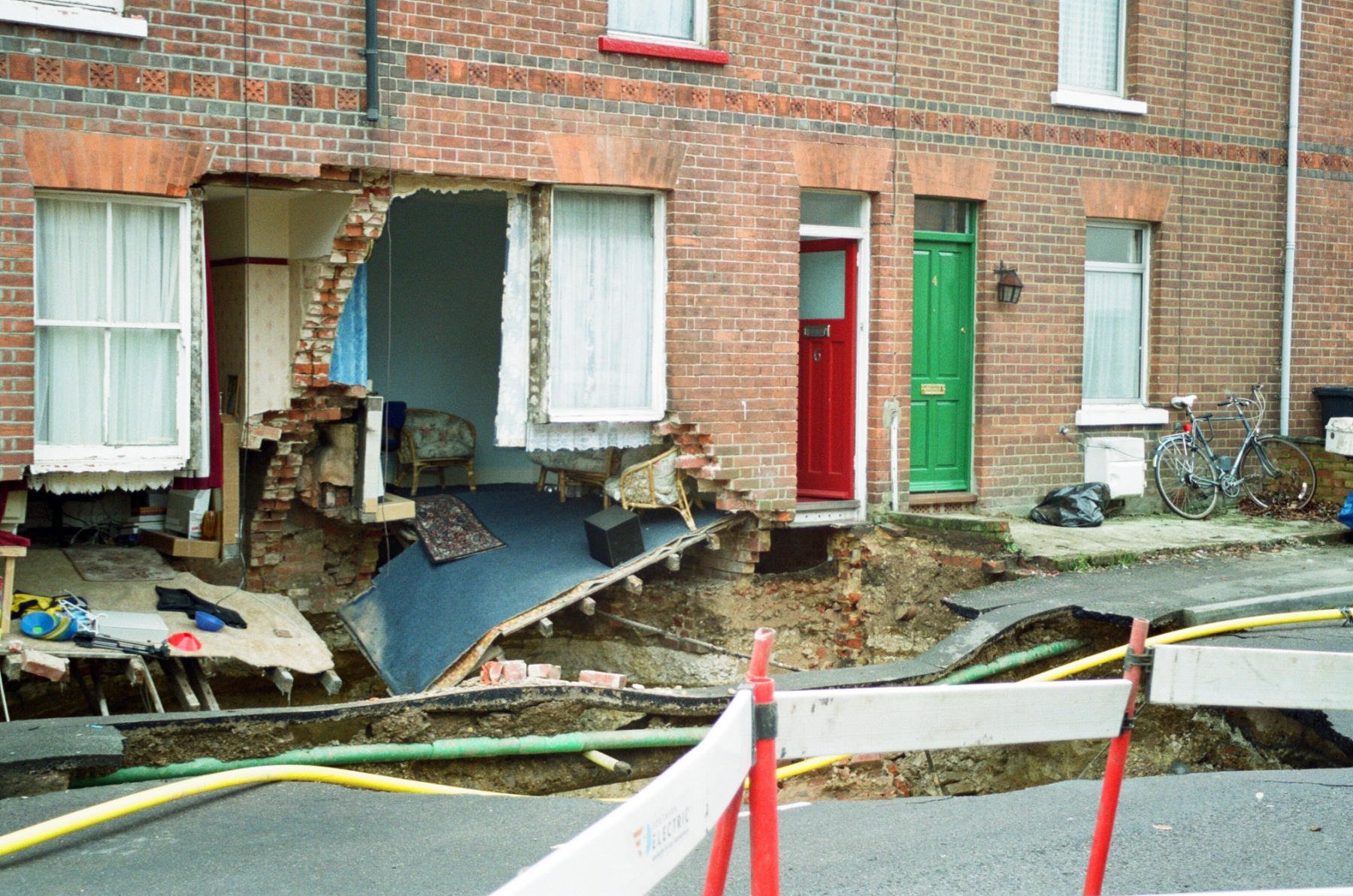 In pictures: homes in Field Road collapse in 2000