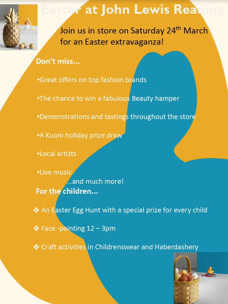 John Lewis Easter extravaganza getreading