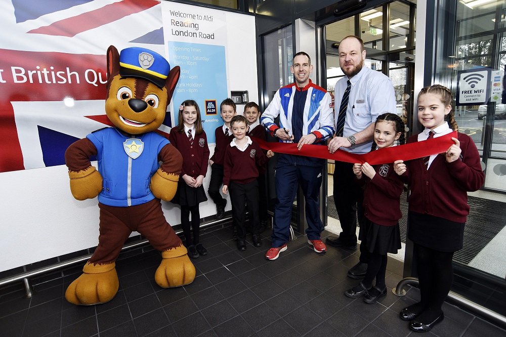 New Aldi opened by Olympian and Paw Patrol pup