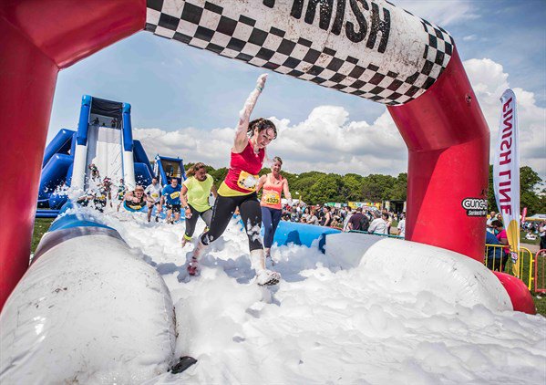 Take on this huge inflatable obstacle course for charity