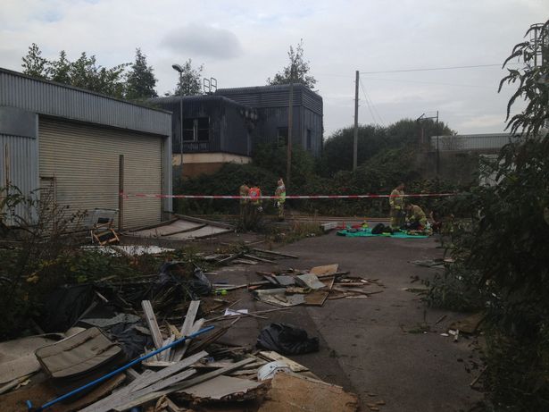 Homeless person rescued after derelict warehouse fire in Reading