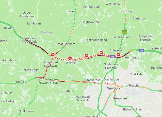 How to avoid M4 closure after serious crash  involving minibus and lorry