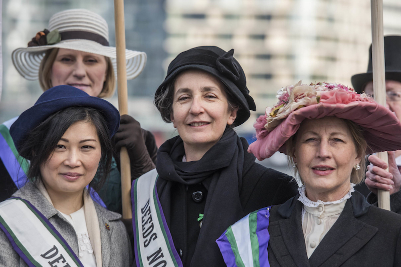 Emmeline Pankhurst's great-granddaughter calls for help to end harassment in the workplace