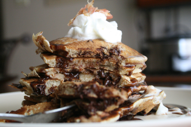 Chocolate-Chip-Bacon-Pancakes