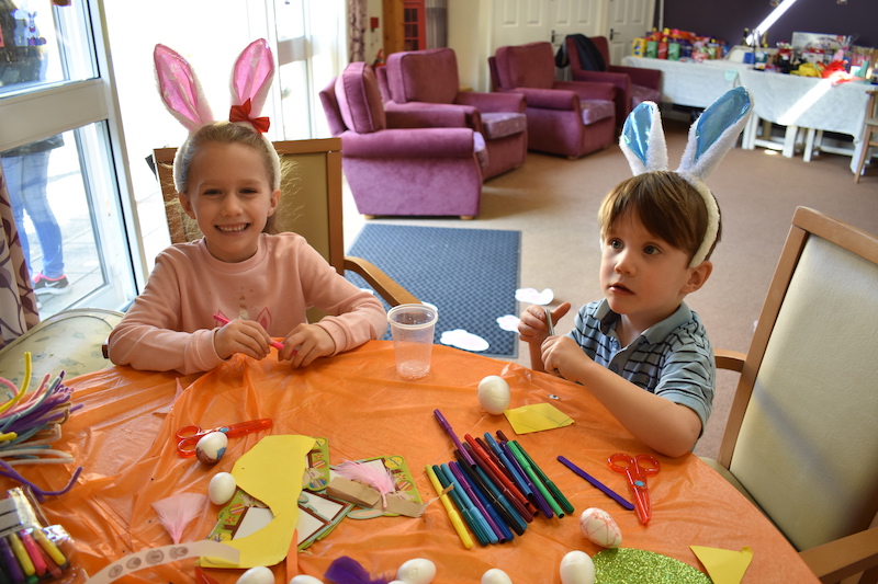 Children had a barrel of laughs at Mountbatten Lodge’s Easter fair