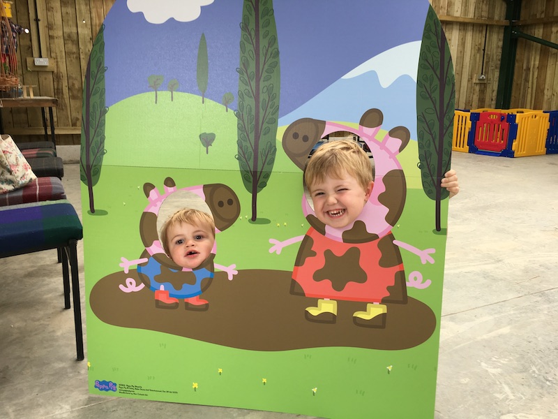 Peppa Pig themed charity walk gets off to a brilliantly muddy start