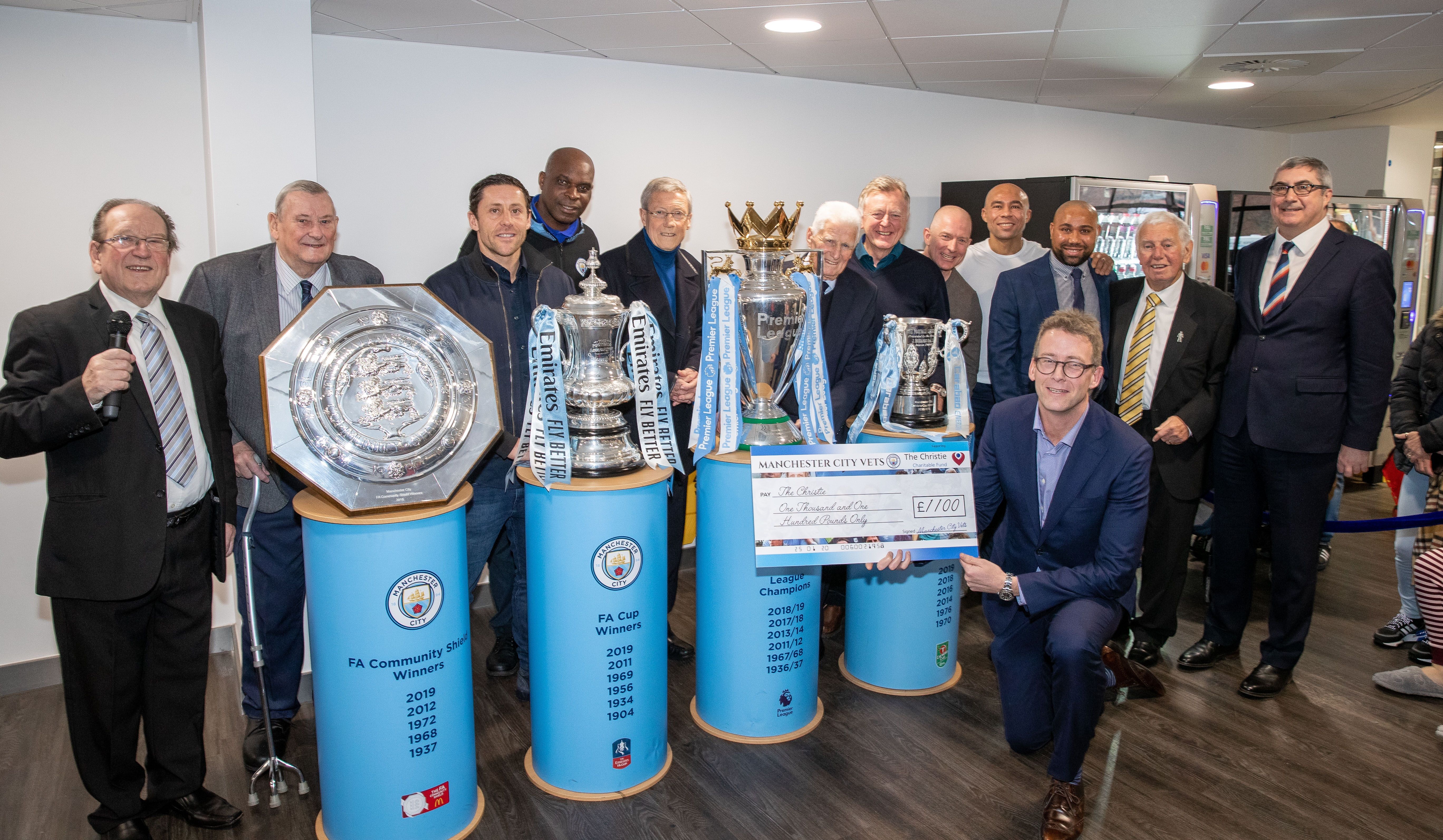 Manchester City legends spread the love in memory of club president Bernard Halford