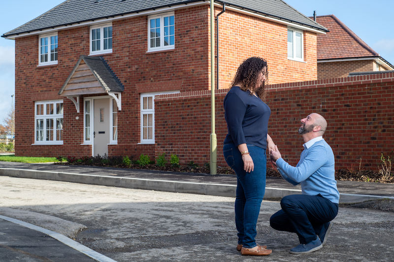 Surprise proposal unlocks door to a happily ever after in Oxfordshire