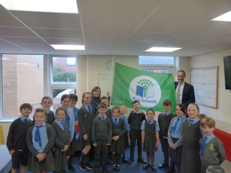 Crosby school wins prestigious green award