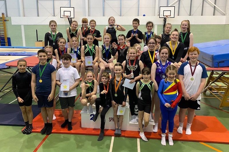 Young trampolinists celebrate competition success in Surrey