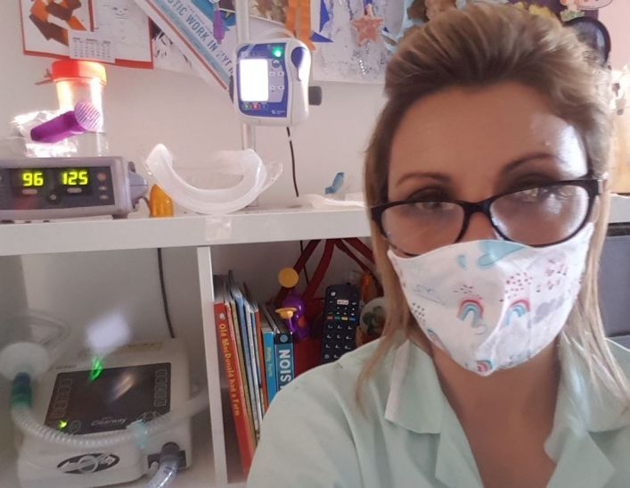 NHS staff supported by Oswaldtwistle designer