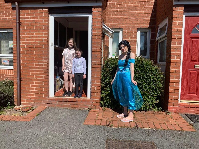 Garston princess entertains children during lockdown