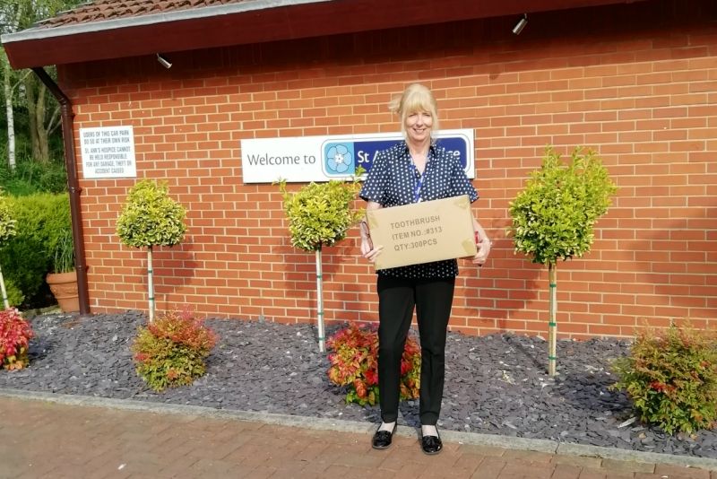 Salford charity benefits from donation of 14,000 toothbrushes