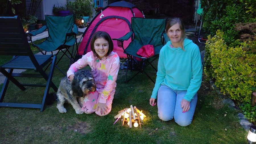 Leatherhead Guides enjoy a virtual camp out together