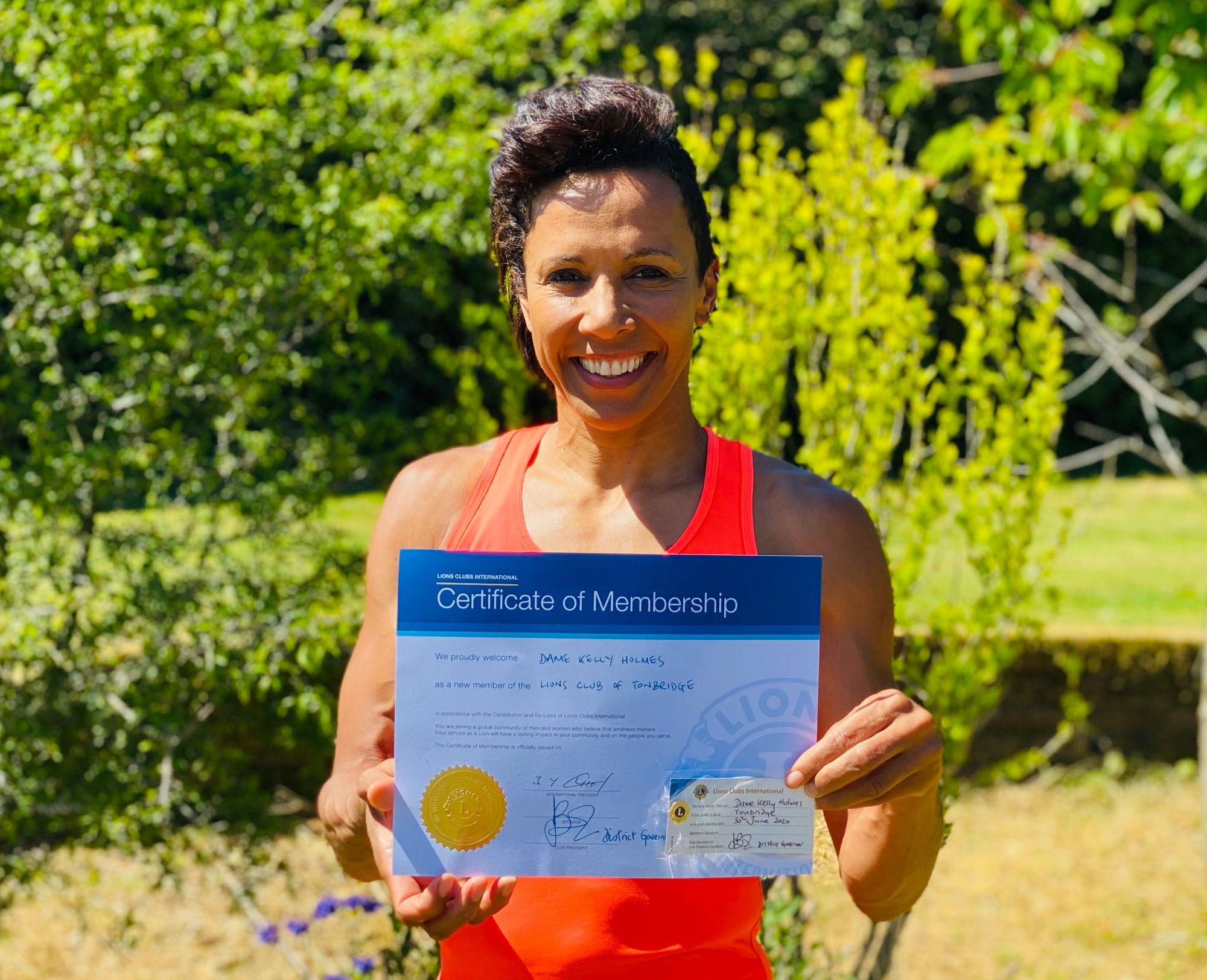 Dame Kelly Holmes joins Tonbridge Lions Club