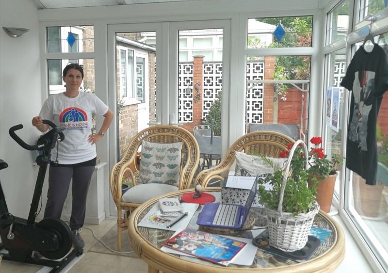 Fundraising Stockport woman statically cycles distance to Disneyland