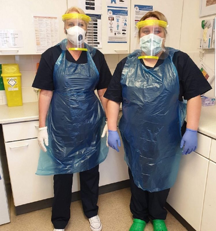 Newbury College student swaps hairdressing for scrub making
