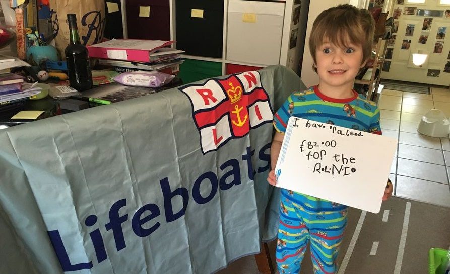 Little boy Blue raises money for charity that rescued his grandad