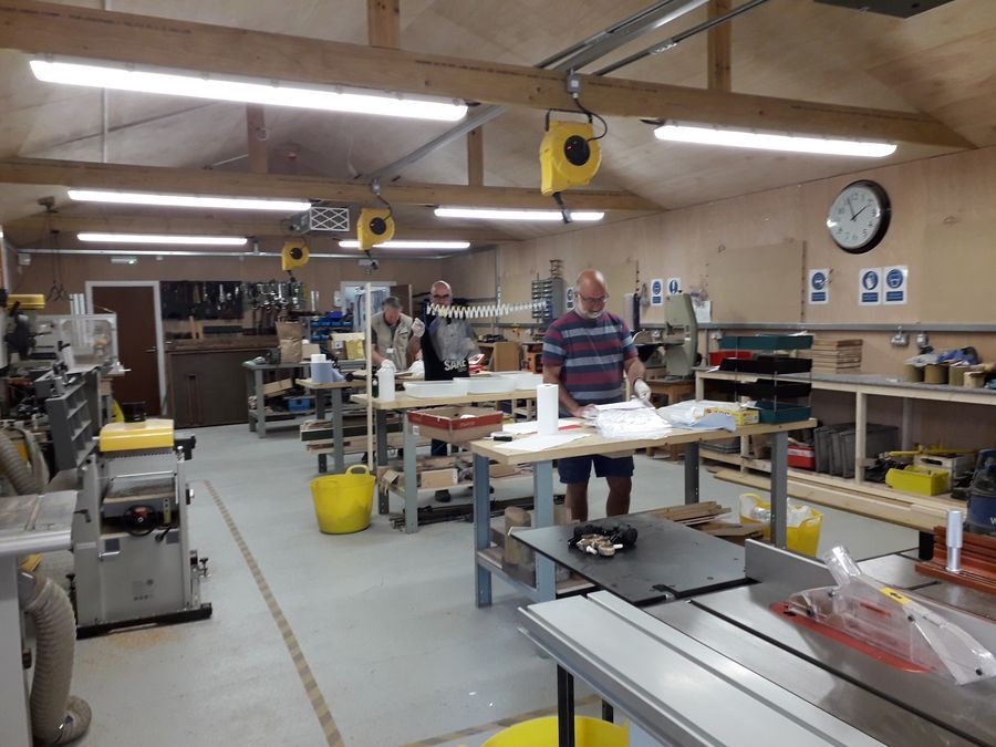 Men's shed group in Hampshire produce over 500 visors for frontline workers