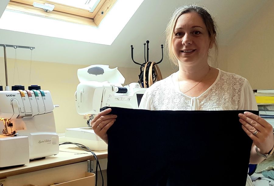 Surrey food-tech teacher sews scrubs for frontline workers