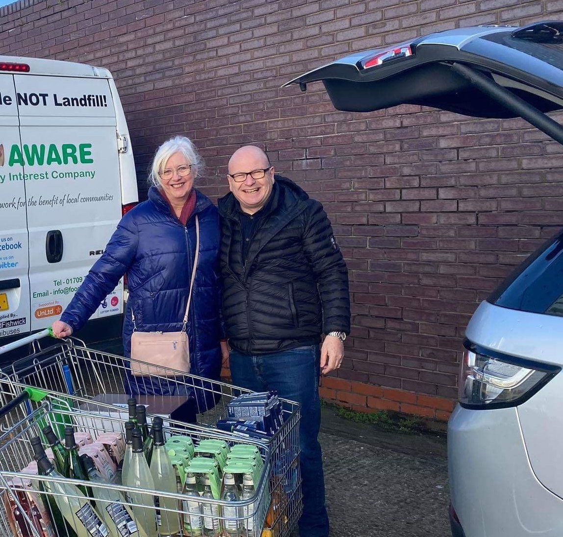 Cash donation helps support elderly in Doncaster with food parcels