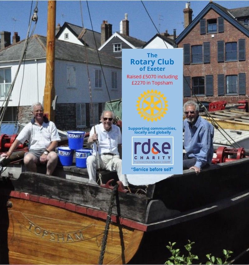 Exeter Rotary Clubs raises more than £5,000 for hospital appeal