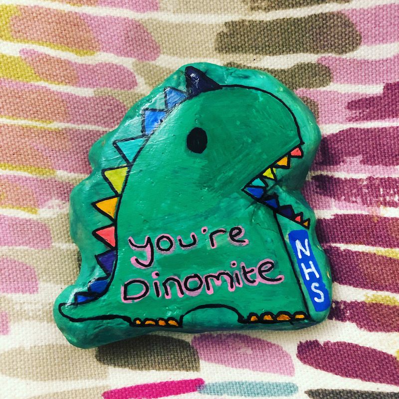 Hove mum encourages people to join rock painting group and appreciate the NHS
