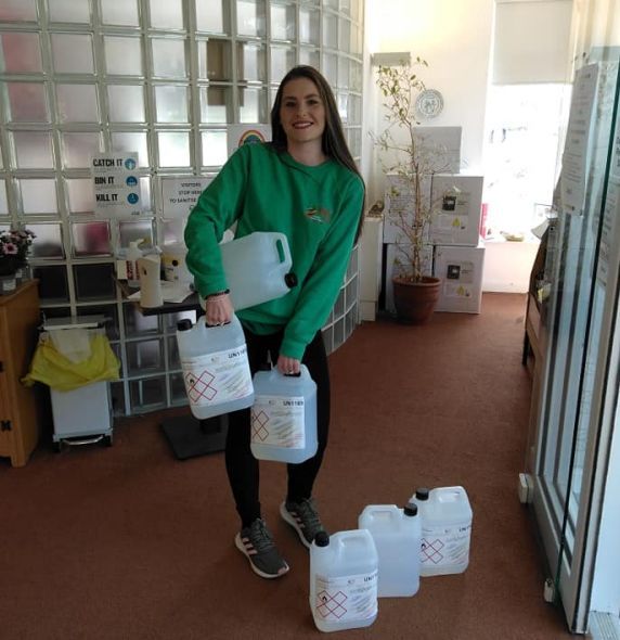 Hand gel donations made throughout Merseyside